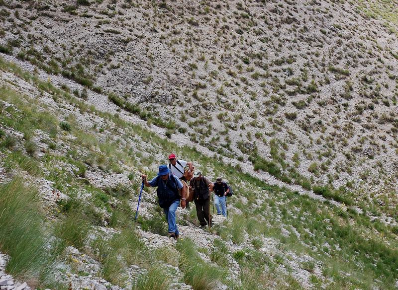 Sopra i 2000 m s.l.m. con l''amico Ennio